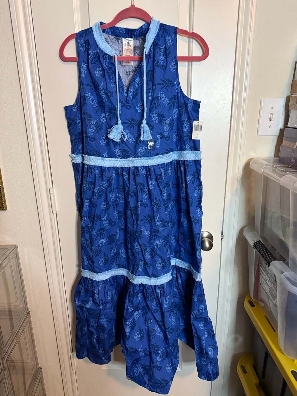 Disney Enchanted Tiki Room Sleeveless Tiered Dress Size M